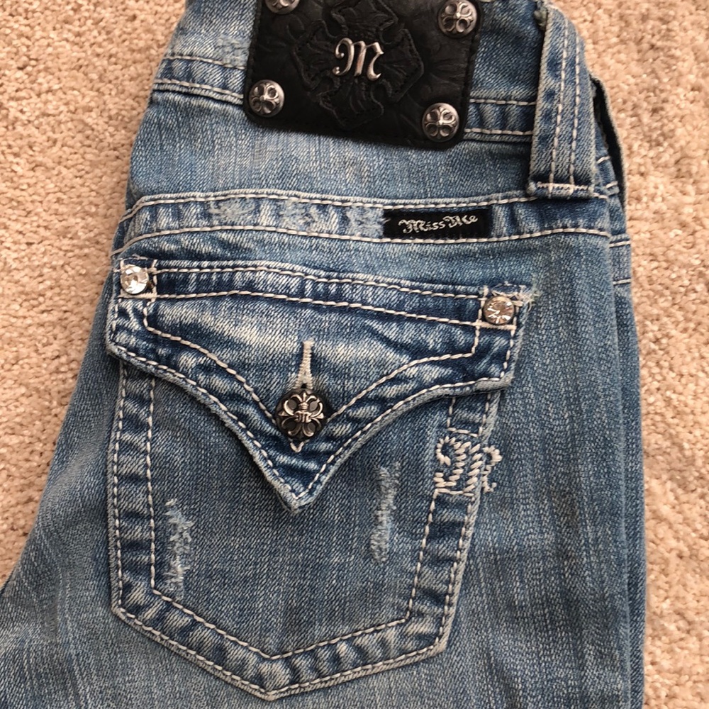 Miss Me 28 Boot Distressed Jeans JP4009